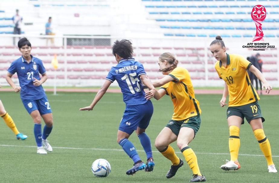Nữ Thái Lan vất vả hòa Australia, vẫn có nguy cơ bị loại ở AFF Cup 2022