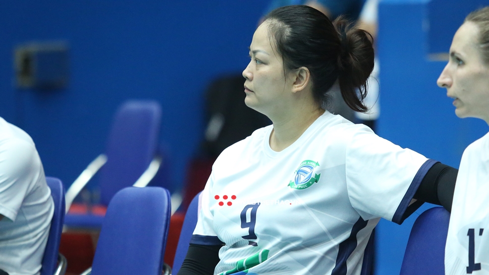 H&agrave; Thị Hoa - cỗ m&aacute;y lớn tuổi nhất giải b&oacute;ng chuyền VĐQG 2022 vẫn hoạt động hết c&ocirc;ng suất