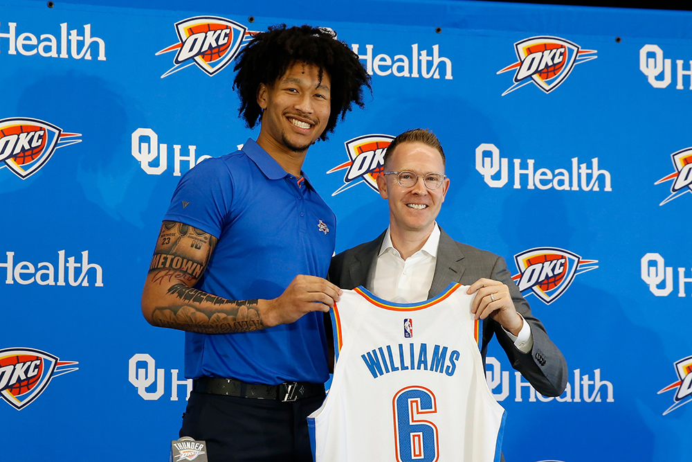 Jaylin Williams k&yacute; hợp đồng d&agrave;i hạn với OKC Thunder, nhận tổng lương 8 triệu đ&ocirc; la Mỹ