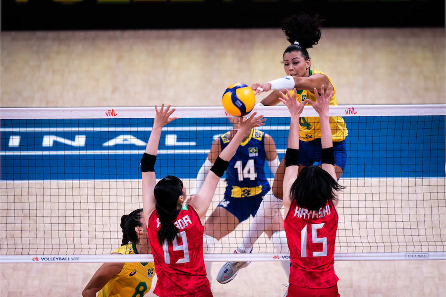 Giấc mơ chung kết VNL 2022 của bóng chuyền nữ Nhật Bản tan nát trước Brazil