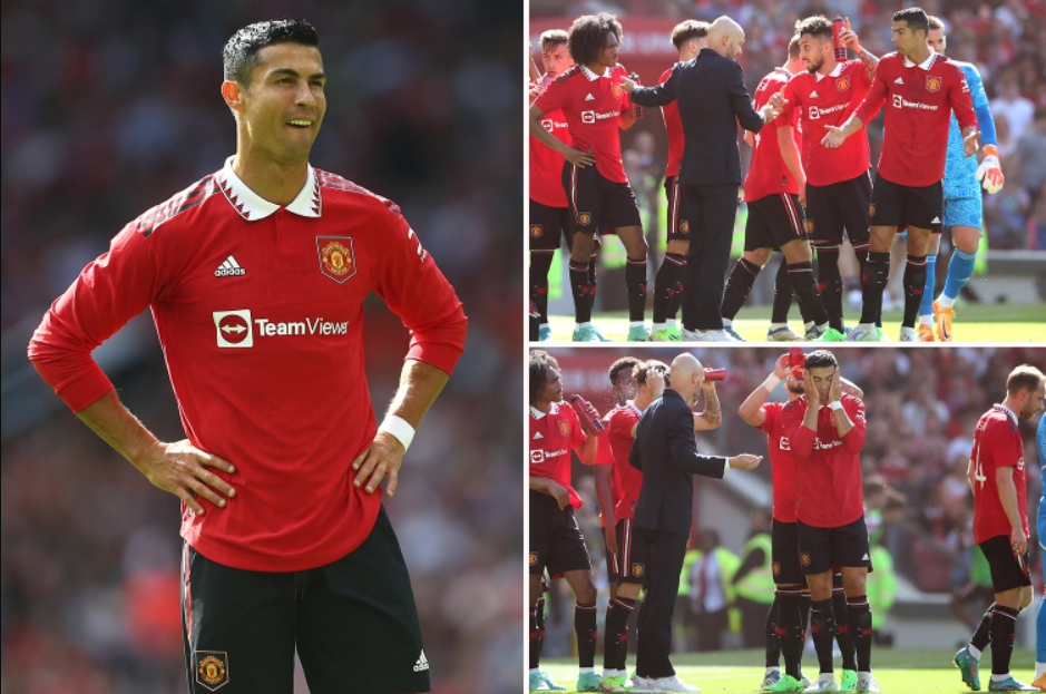 Ronaldo phản ứng về chiến thuật của Ten Hag trong trận MU hòa Rayo