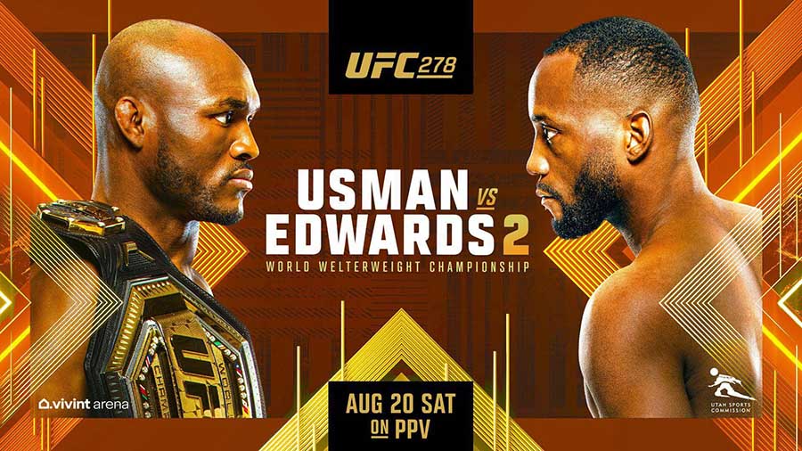 Lịch thi đấu UFC 278: Kamaru Usman vs Leon Edwards 2 - Chờ ngày hục hận