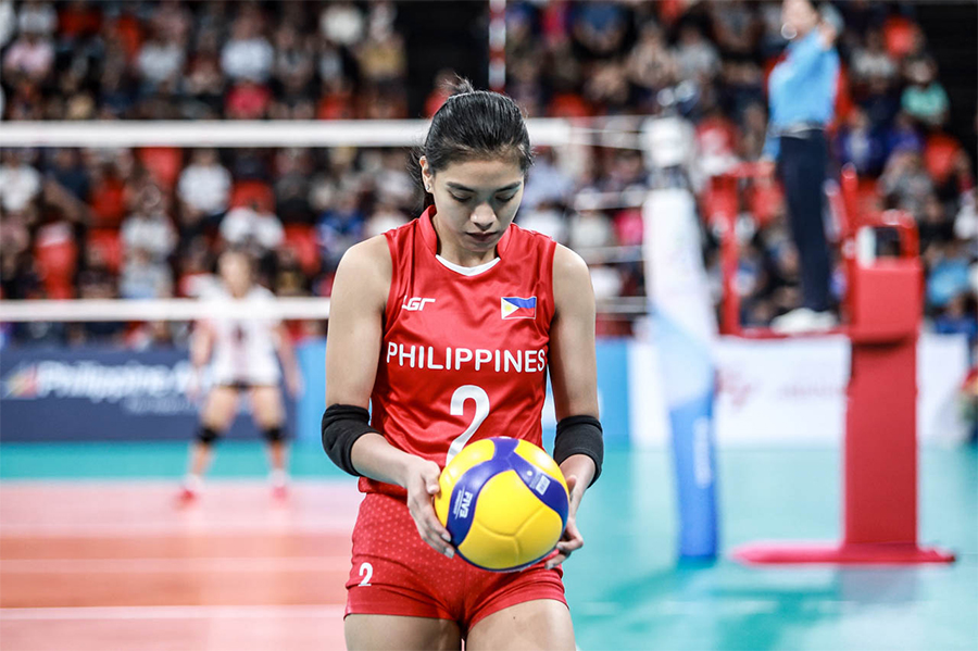 Bóng chuyền nữ Philippines mất ngôi sao số 1 tại AVC Cup 2022