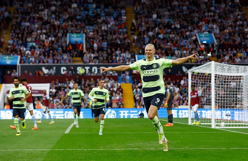 Haaland lại lập th&ecirc;m kỳ t&iacute;ch ghi b&agrave;n c&ugrave;ng Man City