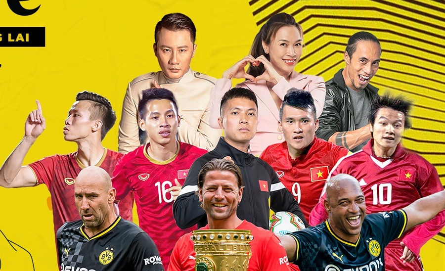 100.000 đồng xem Văn Quyến sát cánh Đoàn Văn Hậu đấu cựu sao Dortmund