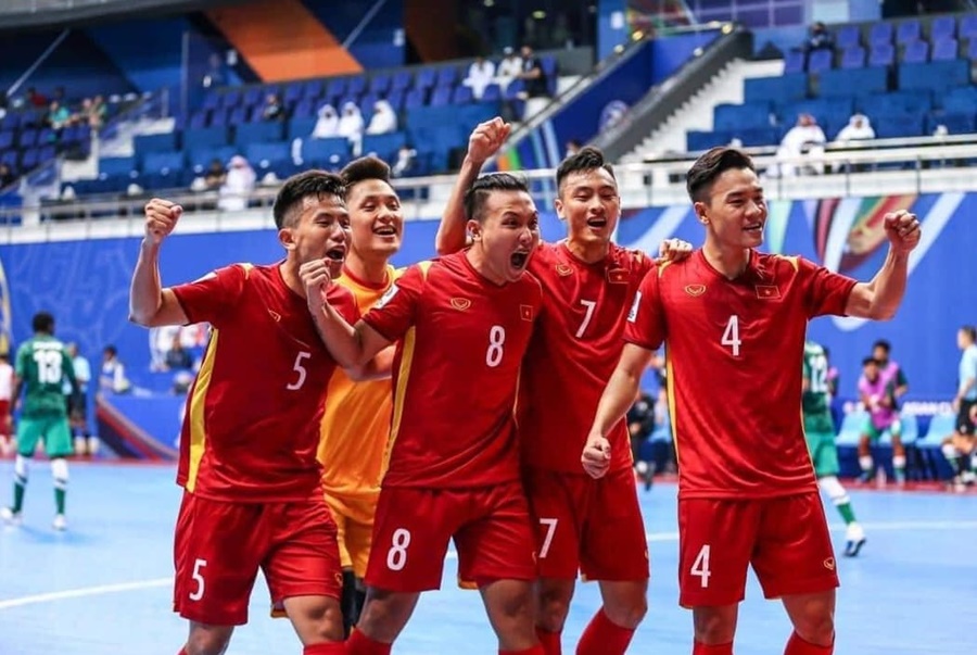 Futsal Việt Nam thắng nghẹt thở Saudi Arabia ở giải châu Á 2022