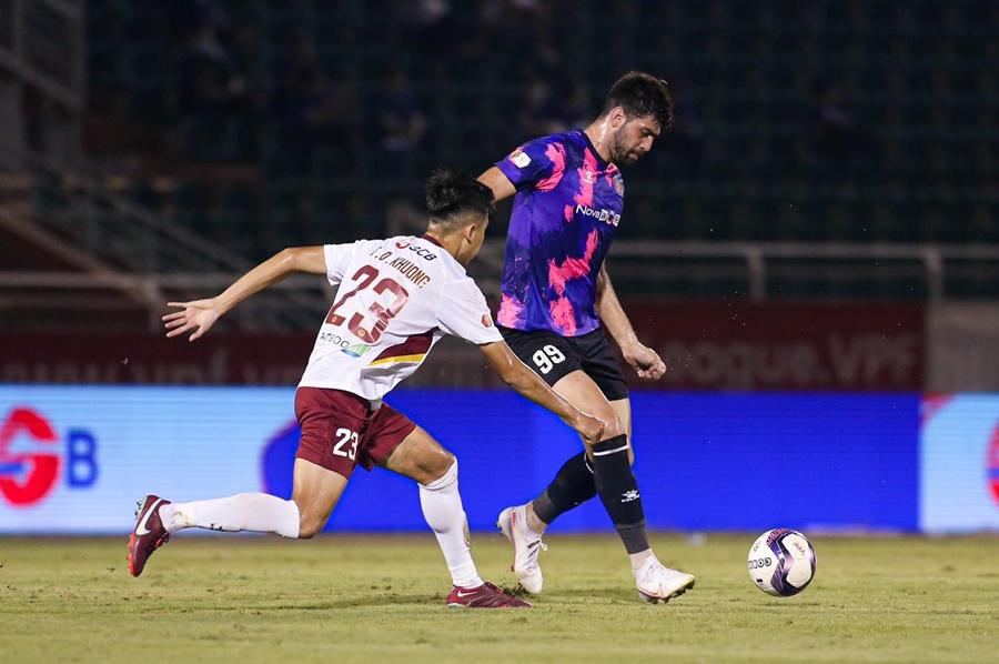 Sài Gòn thắng kịch tính, đẩy TP. HCM xuống đáy bảng V.League 2022