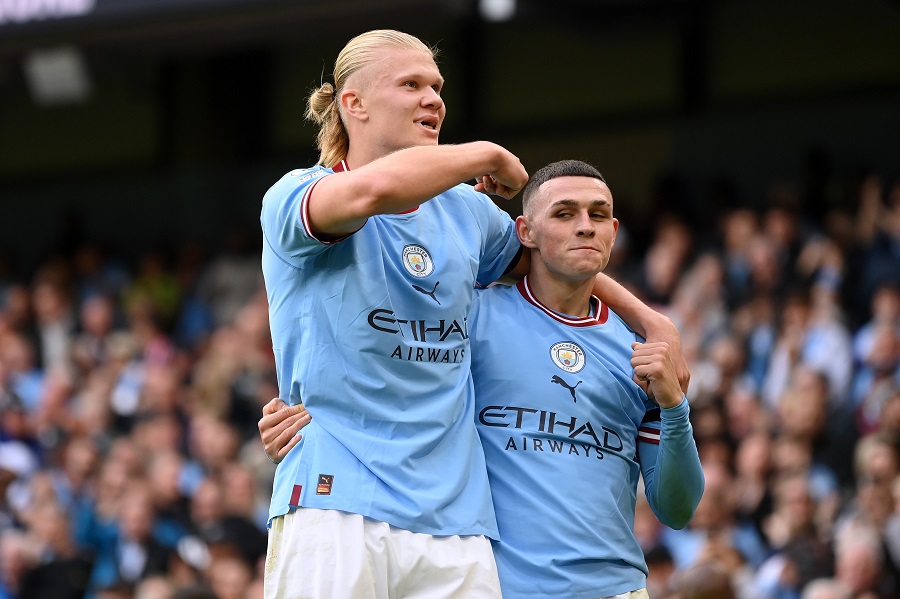 “Quái vật” Haaland với hat-trick lịch sử ở trận derby Man City vs MU