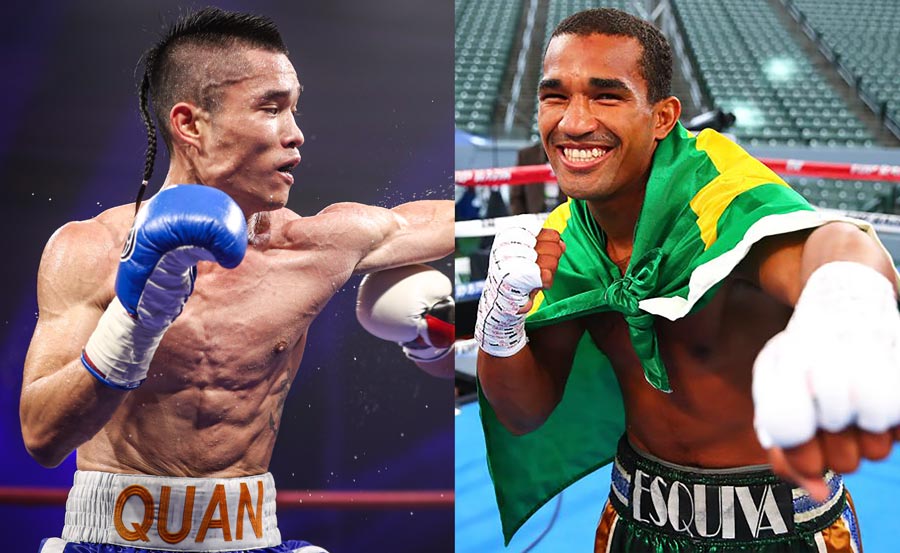 Nhà vô địch IBF Châu Á Đinh Hồng Quân "thử lửa" với HCB Olympic Esquiva Falcao