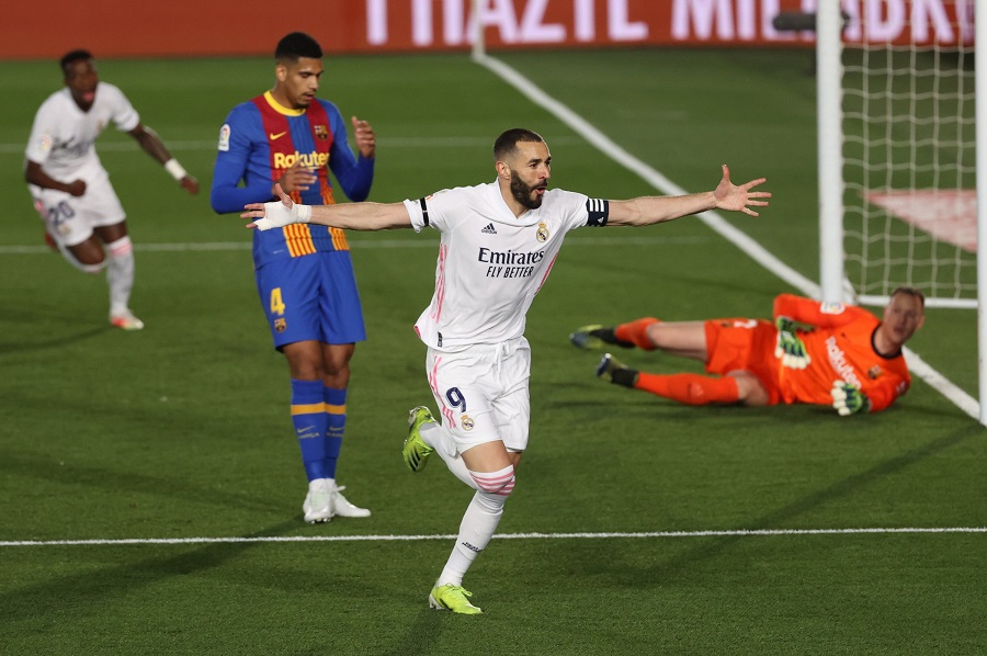 Benzema ghi bao nhiêu bàn cho Real Madrid ở Siêu kinh điển trước Barca?