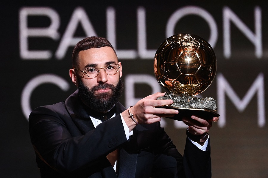 Benzema giành Quả bóng vàng 2022, Lewandowski đứng ngoài top 3