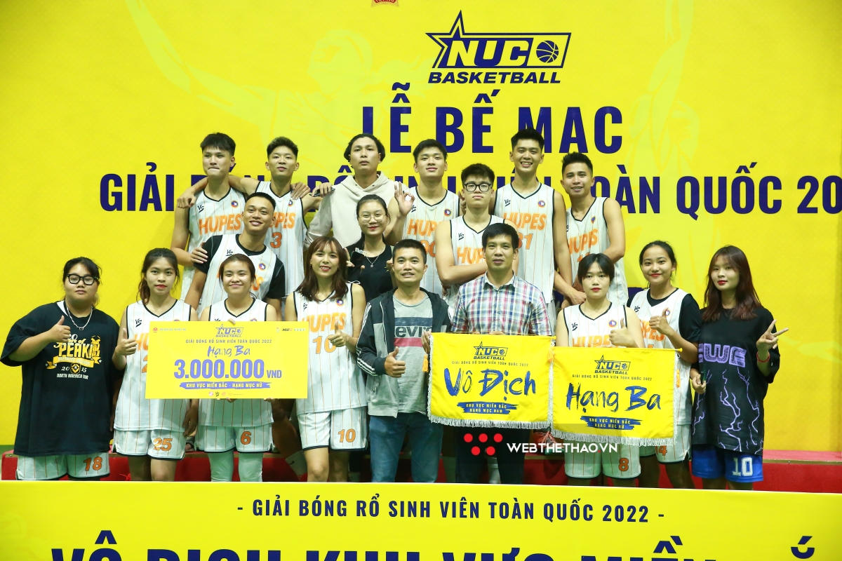 Khép lại NUC 2022 khu vực miền Bắc: Cúp Vô địch xứng đáng với 2 đội bóng Sư phạm