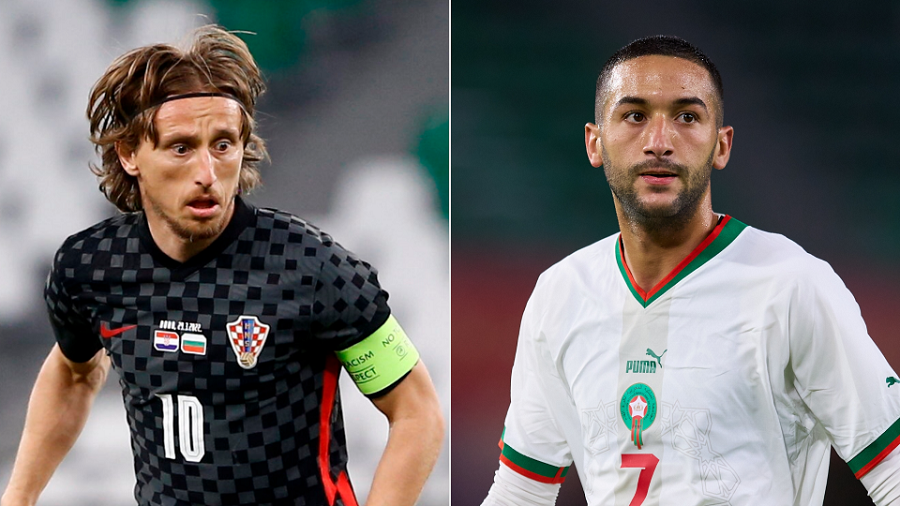 Đội hình ra sân chính thức Ma rốc vs Croatia: Modric so tài Ziyech