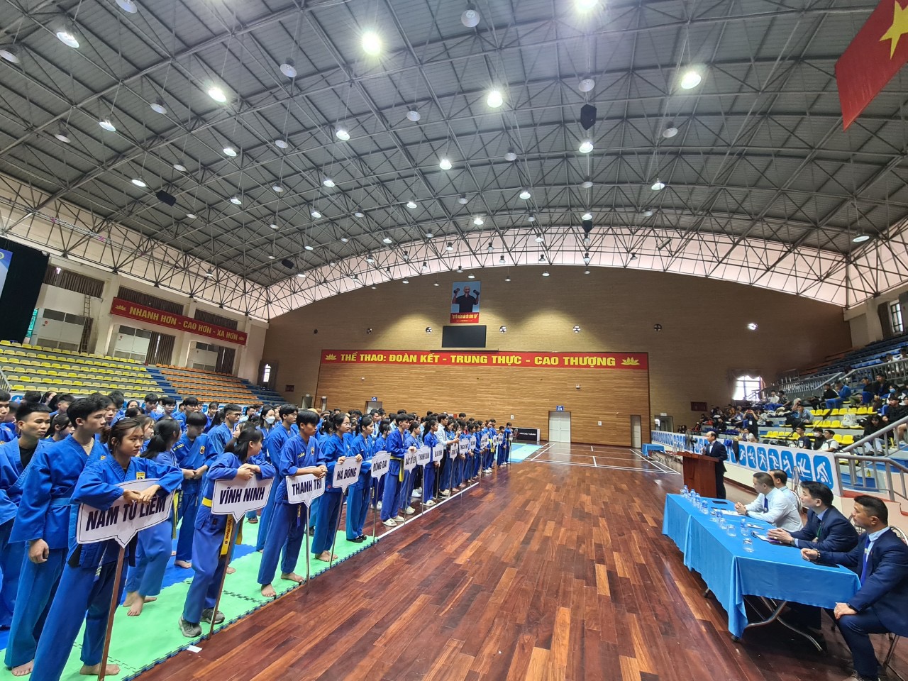 Gần 300 võ sỹ tranh tài tại giải Vovinam mở rộng Hà Nội 2022