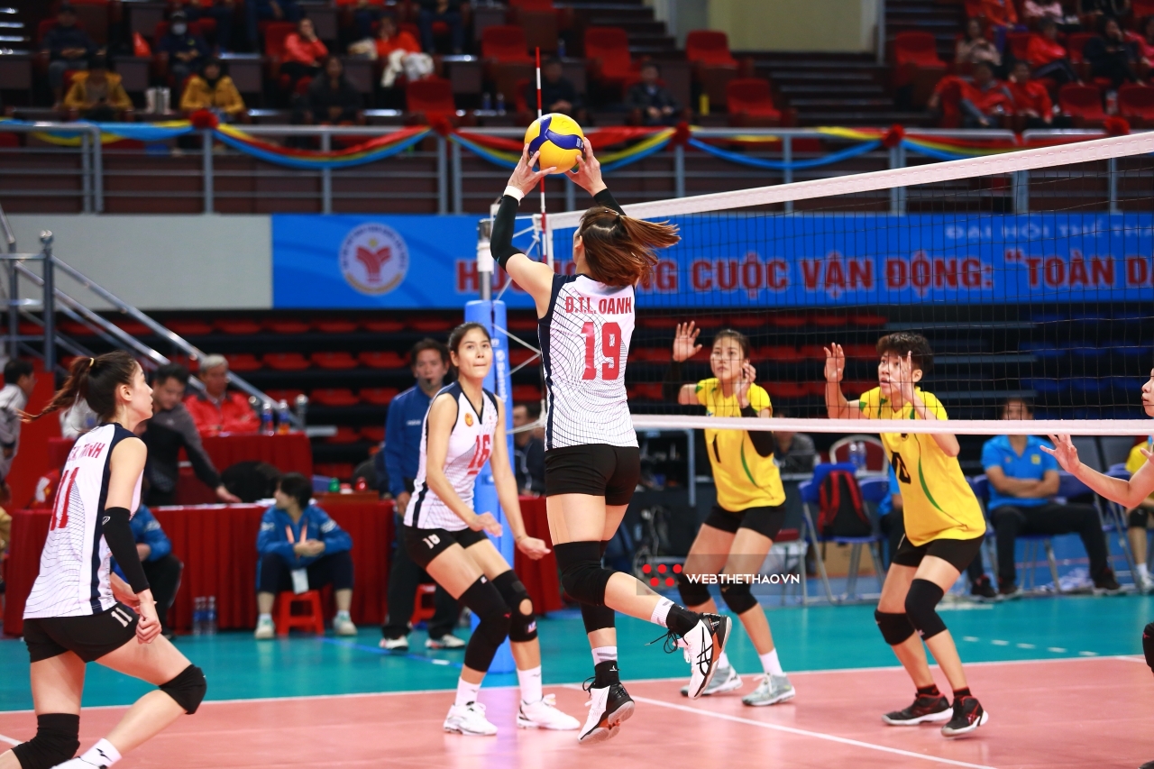 Thứ hạng chung cuộc bóng chuyền Đại hội TDTT 2022