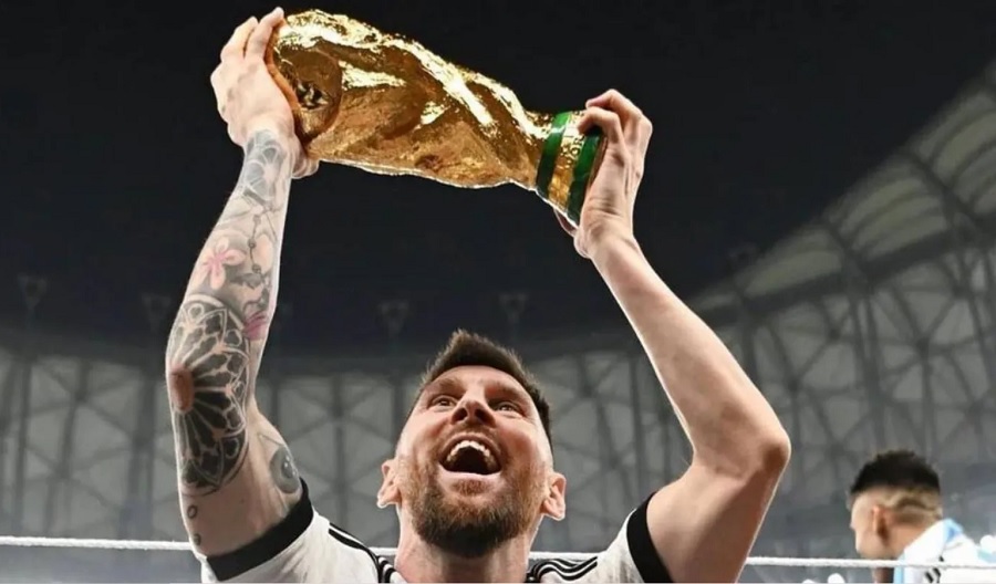 Bức ảnh Messi ăn mừng vô địch World Cup phá kỷ lục like trên Instagram