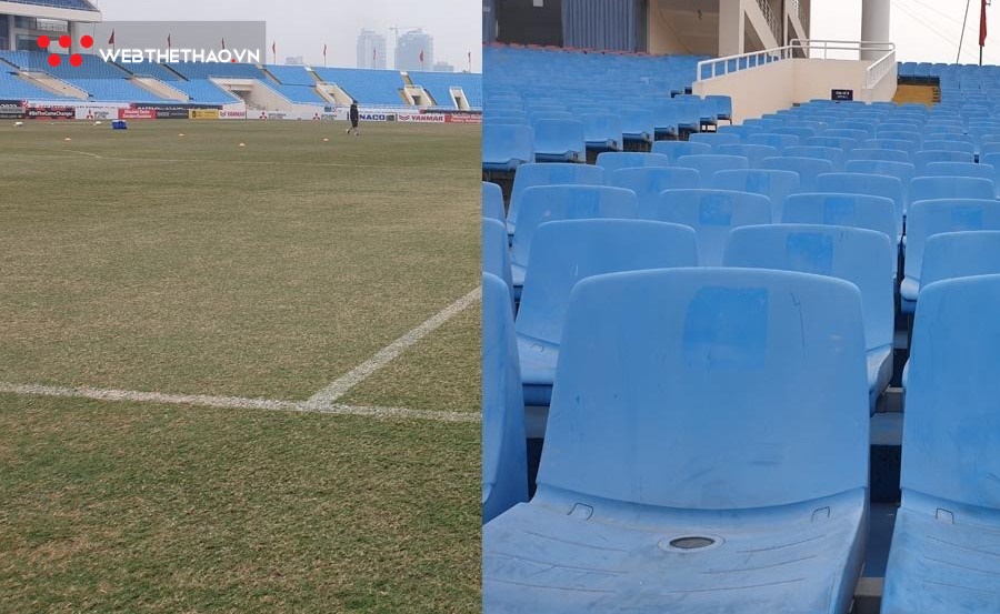 Hiện trạng sân Mỹ Đình ra sao trước trận bán kết Việt Nam vs Indonesia?