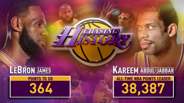 Cập nhật cuộc đua tới danh hiệu vua ghi điểm NBA: LeBron James c&aacute;n mốc 38.000 điểm