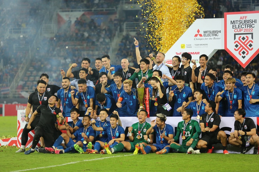 Tuyển Thái Lan ngập trong “cơn mưa” tiền thưởng sau chức vô địch AFF Cup 2022