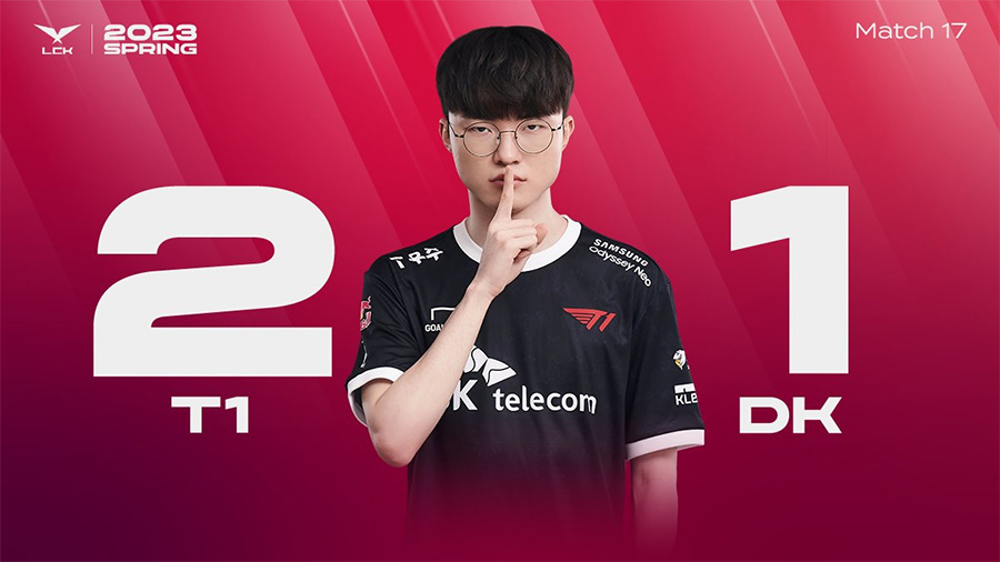 Faker lu mờ Showmaker, T1 độc chiếm ngôi đầu LCK Mùa Xuân 2023 Faker lu mờ Showmaker, T1 độc chiếm ngôi đầu LCK Mùa Xuân 2023
