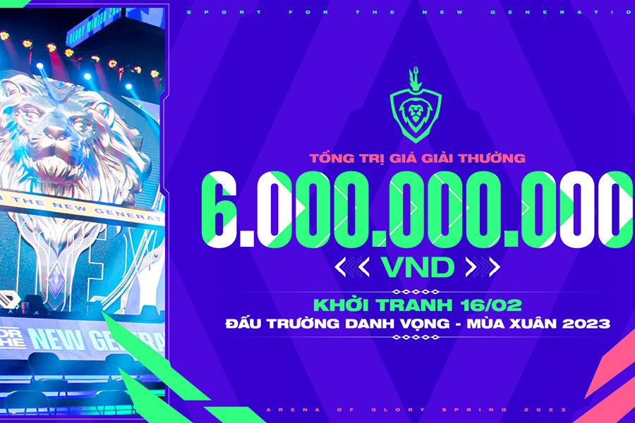 Đấu Trường Danh Vọng Mùa Xuân 2023 công bố số tiền thưởng kỷ lục