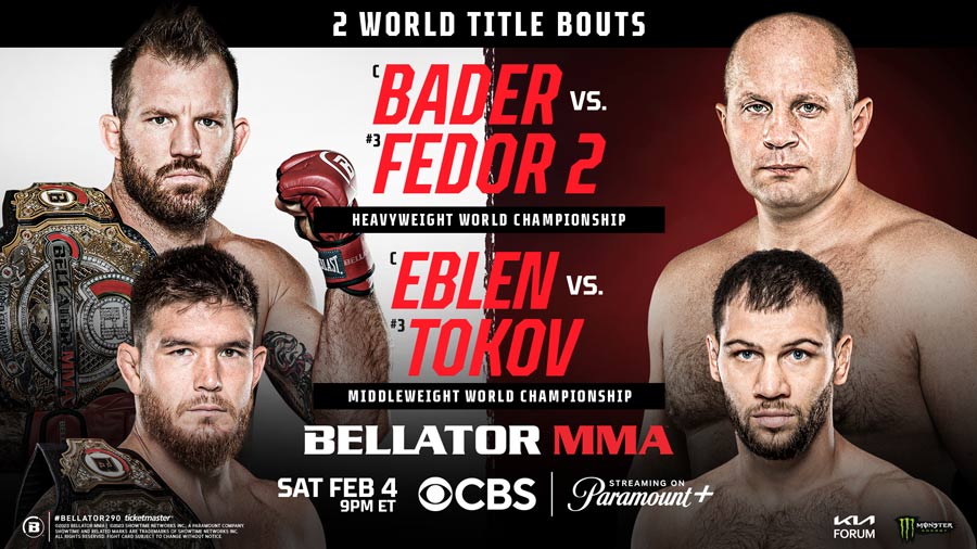 Lịch thi đấu Bellator 290: Ryan Bader vs Fedor Emelianenko 2