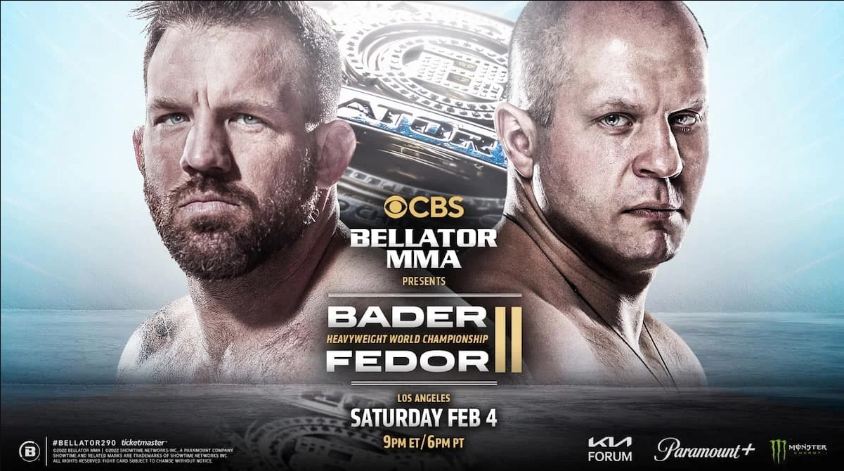 Trực tiếp Bellator 290: Ryan Bader vs. Fedor Emelianenko