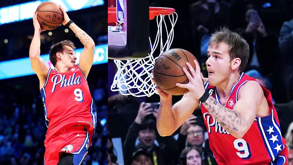 Mac McClung giật sập NBA Slam Dunk Contest với bốn c&uacute; &uacute;p rổ v&ocirc; c&ugrave;ng m&atilde;n nh&atilde;n