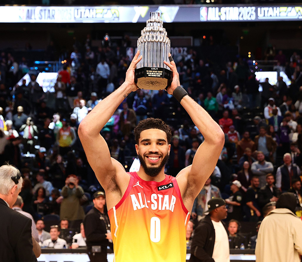 B&ugrave;ng nổ kh&oacute; tin với 55 điểm, Jayson Tatum đi v&agrave;o lịch sử NBA All-Star c&ugrave;ng danh hiệu MVP