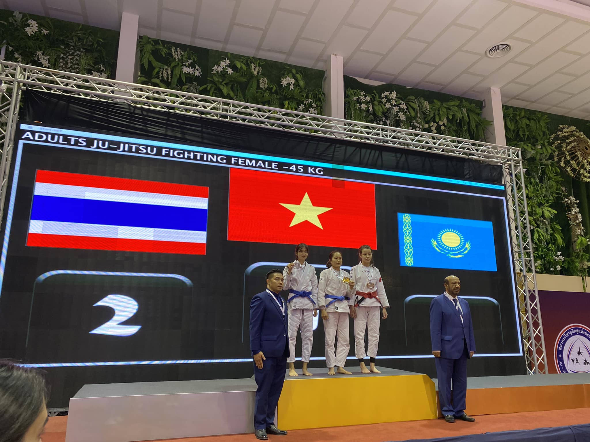 Jujitsu Việt Nam giành 3 huy chương vàng giải Vô địch Châu Á