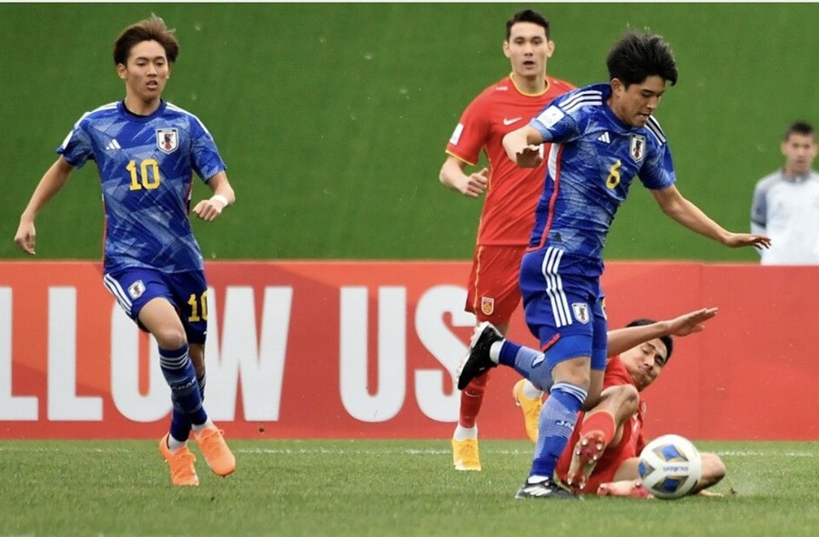 U20 Trung Quốc thua ngược Nhật với những chỉ số lép vế hoàn toàn