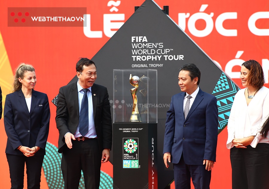 Cúp vàng đến Việt Nam, truyền cảm hứng cho nữ tuyển thủ gây sốc ở World Cup 2023 Cúp vàng đến Việt Nam, truyền cảm hứng cho nữ tuyển thủ gây sốc ở World Cup 2023