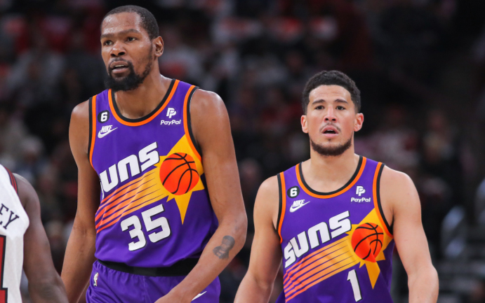 Kevin Durant - Devin Booker: Cặp song s&aacute;t v&ocirc; c&ugrave;ng nguy hiểm của Phoenix Suns