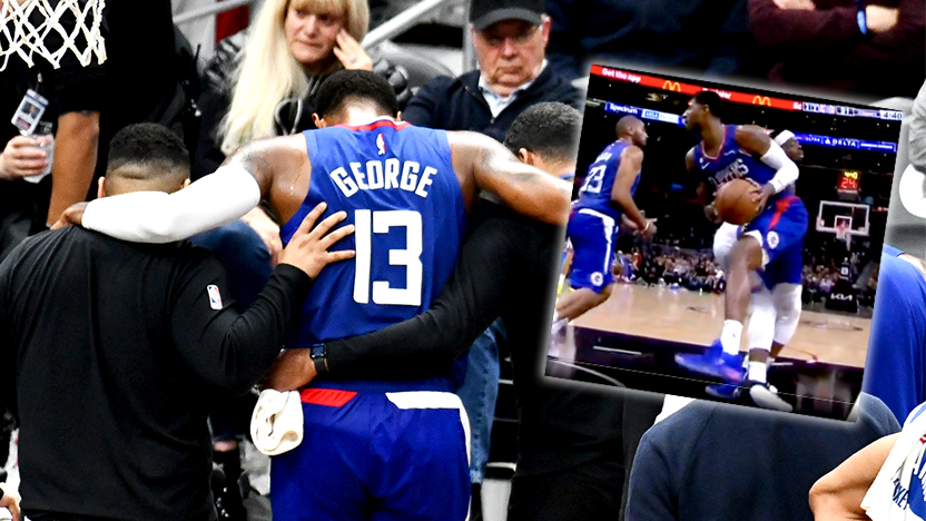 Paul George dính chấn thương ghê rợn, nốt trầm sau trận đấu với cú úp rổ 360 đẹp mắt
