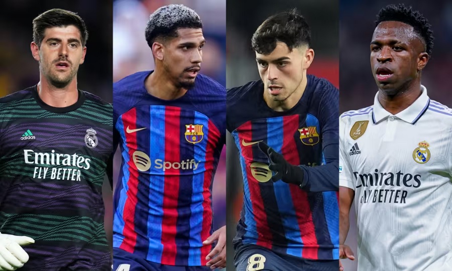 11 cầu thủ Real Madrid và Barcelona có giá trị gần 900 triệu euro 11 cầu thủ Real Madrid và Barcelona có giá trị gần 900 triệu euro