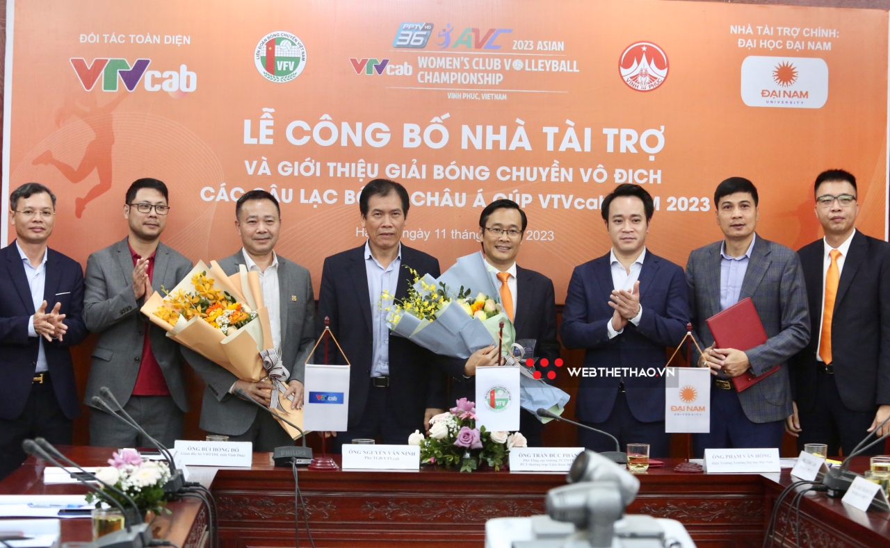 VTVcab và Đại học Đại Nam trở thành nhà tài trợ giải bóng chuyền AVC Club 2023