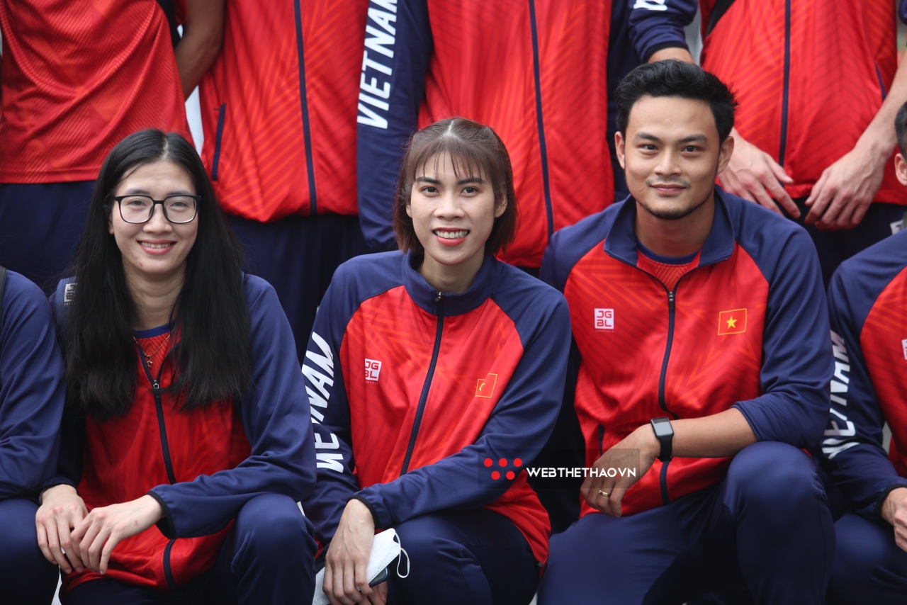 Đội tuyển b&oacute;ng chuyền nữ Việt Nam tập huấn trước thềm AVC Club v&agrave; SEA Games 32