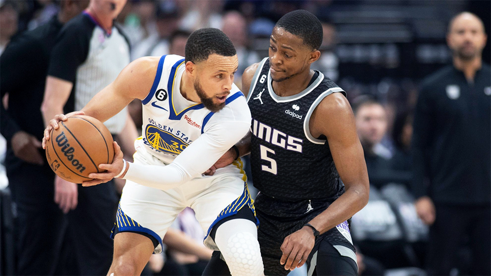 De’Aaron Fox rực cháy với 38 điểm giúp Kings đả bại Warriors trong game 1 đầy căng thẳng De’Aaron Fox rực cháy với 38 điểm giúp Kings đả bại Warriors trong game 1 đầy căng thẳng