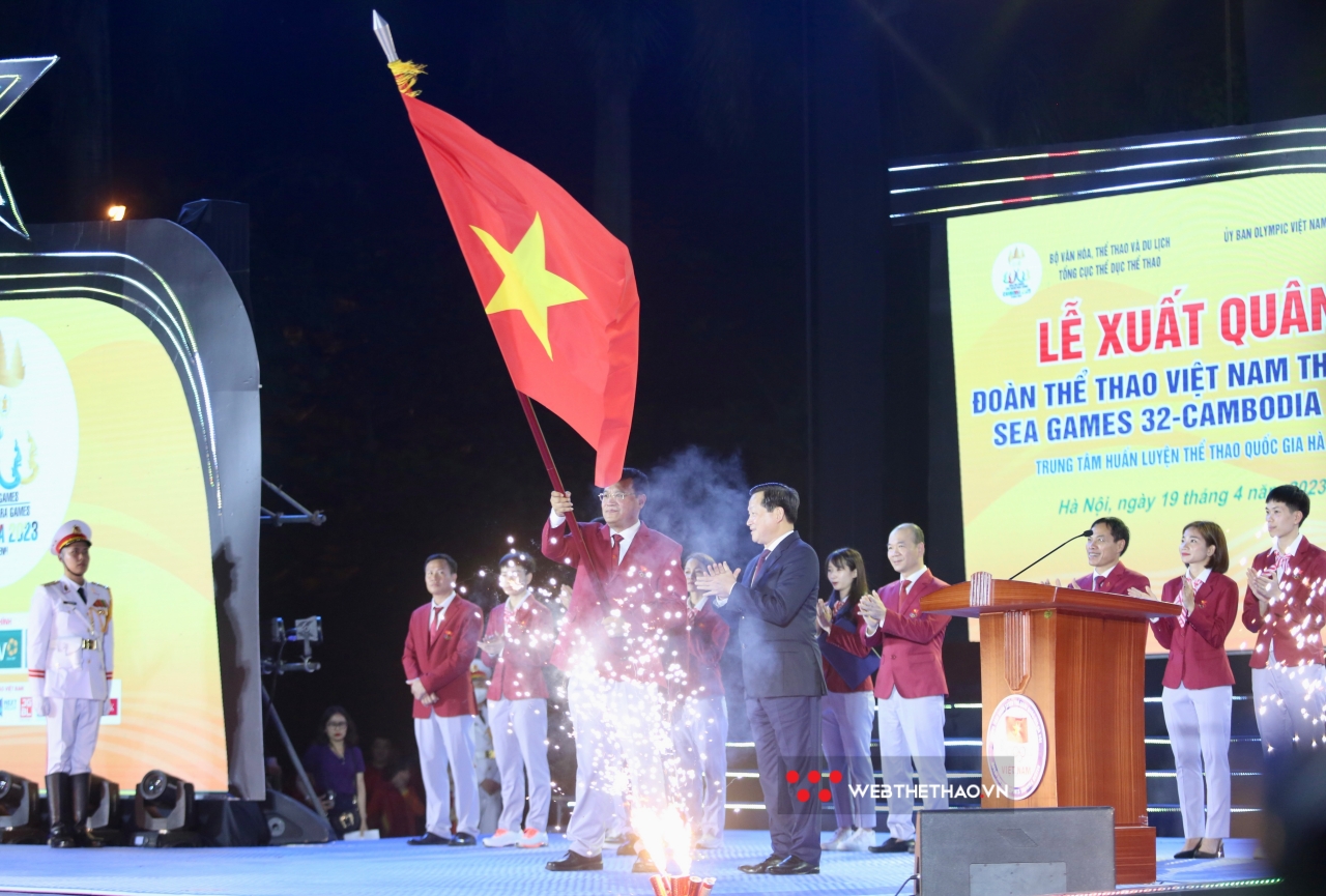 Lễ xuất quân Đoàn Thể thao Việt Nam tham dự SEA Games 32: Hoành tráng và Tự hào Lễ xuất quân Đoàn Thể thao Việt Nam tham dự SEA Games 32: Hoành tráng và Tự hào