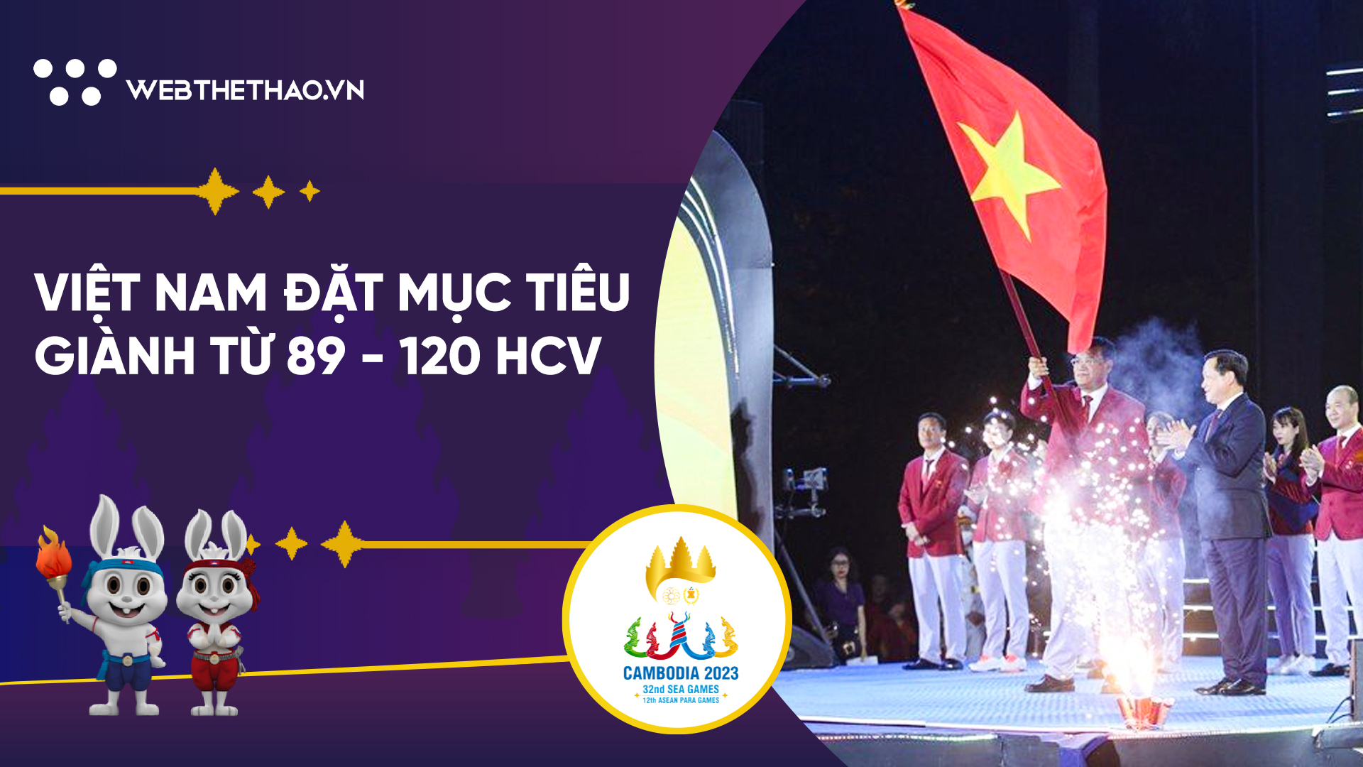Đoàn Thể thao Việt Nam xuất quân, quyết tâm vào Top 3 toàn đoàn tại SEA Games 32