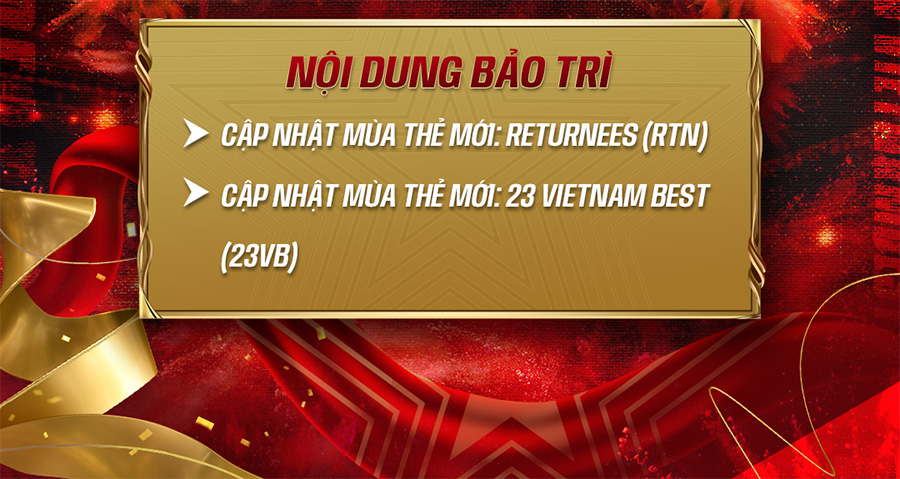 FIFA Online 4: Bảo trì FO4 hôm nay, cập nhật mùa 23VB và RTN đến mấy giờ?