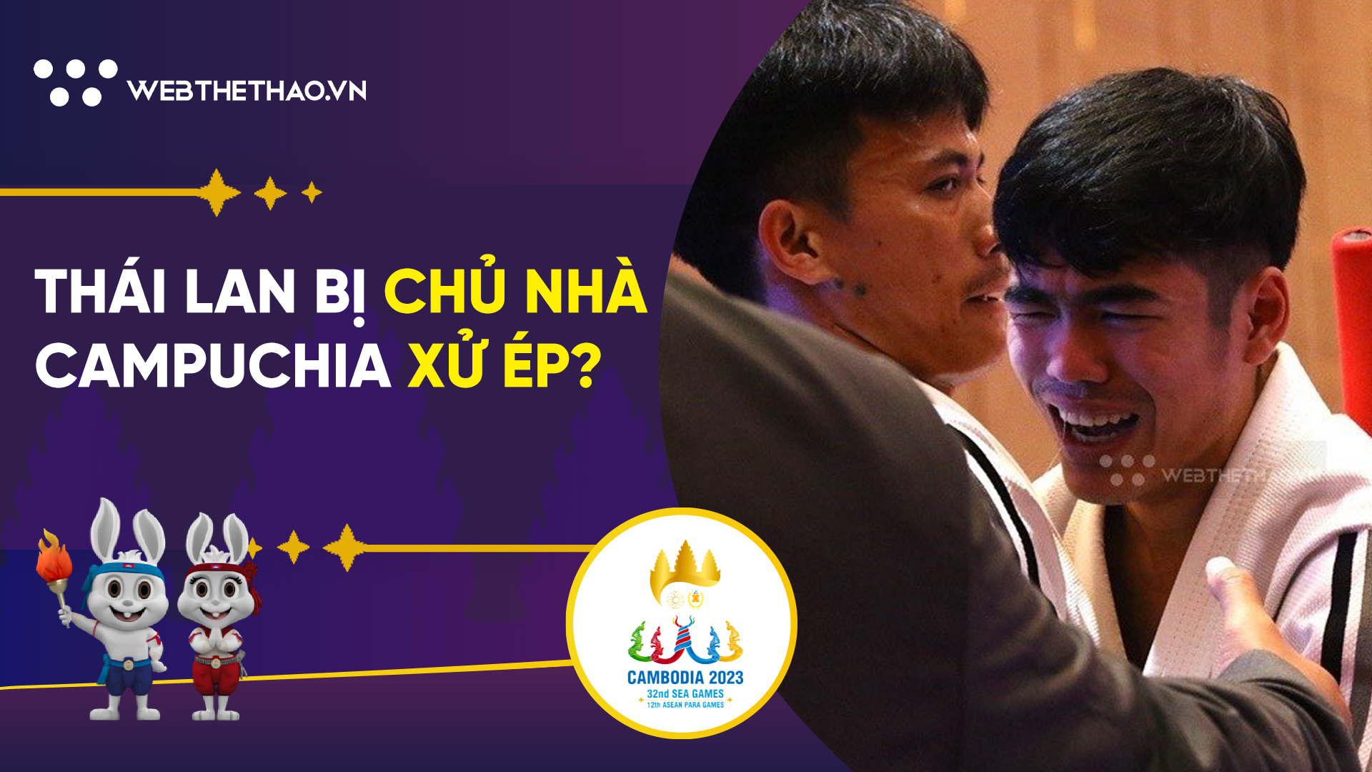 VĐV Thái Lan khóc nức nở khi bị chủ nhà Campuchia "xử ép" trong phần thi tranh HCV