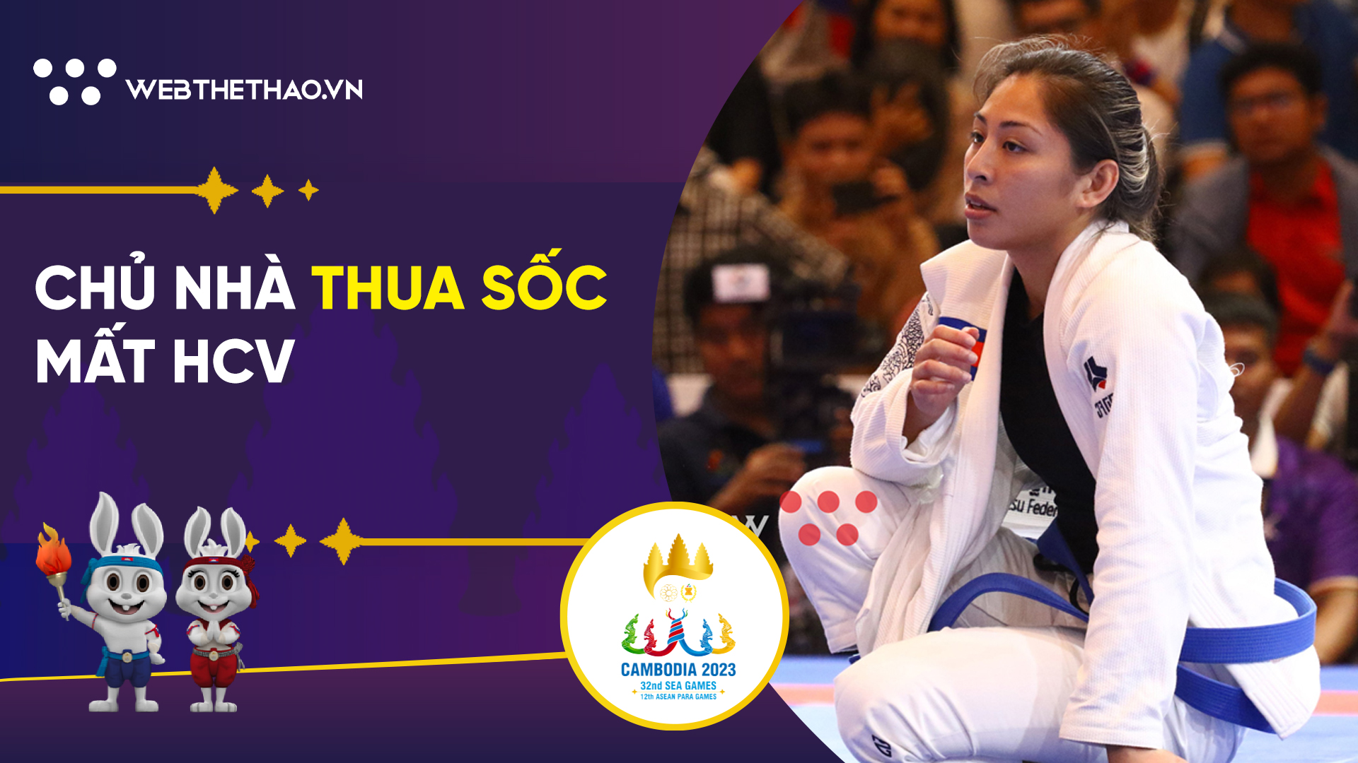 Cô gái vàng Campuchia Jujitsu Jessa Khan thua sốc ở chung kết, mất HCV