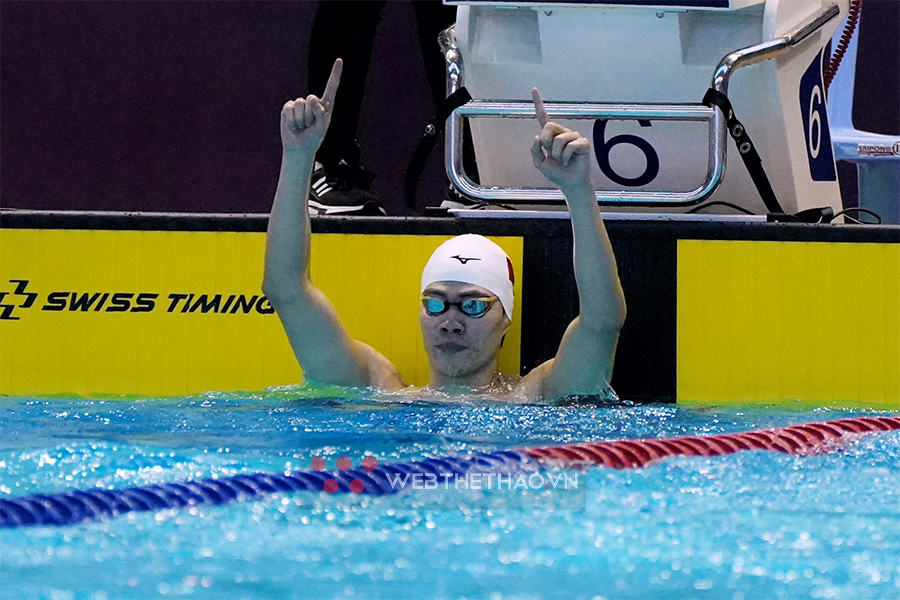Trần Hưng Nguyên bảo vệ thành công tấm HCV bơi hỗn hợp 200m nam tại SEA Games 32