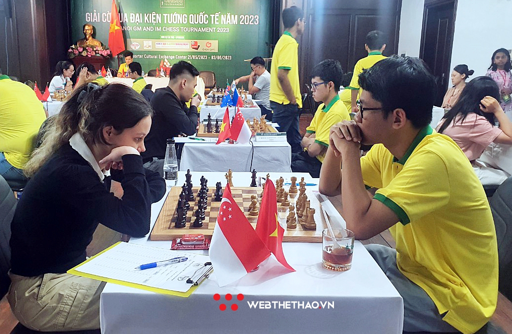 Các Đại kiện tướng Việt Nam tranh tài với kỳ thủ từ 10 quốc gia ở giải Cờ vua quốc tế Hà Nội 2023