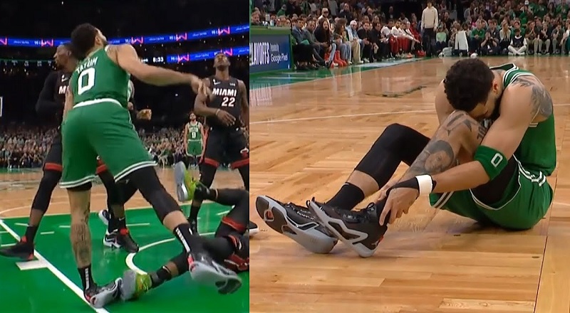 Cú lật cổ chân đau đớn cản bước Jayson Tatum đến NBA Finals 2023 Cú lật cổ chân đau đớn cản bước Jayson Tatum đến NBA Finals 2023