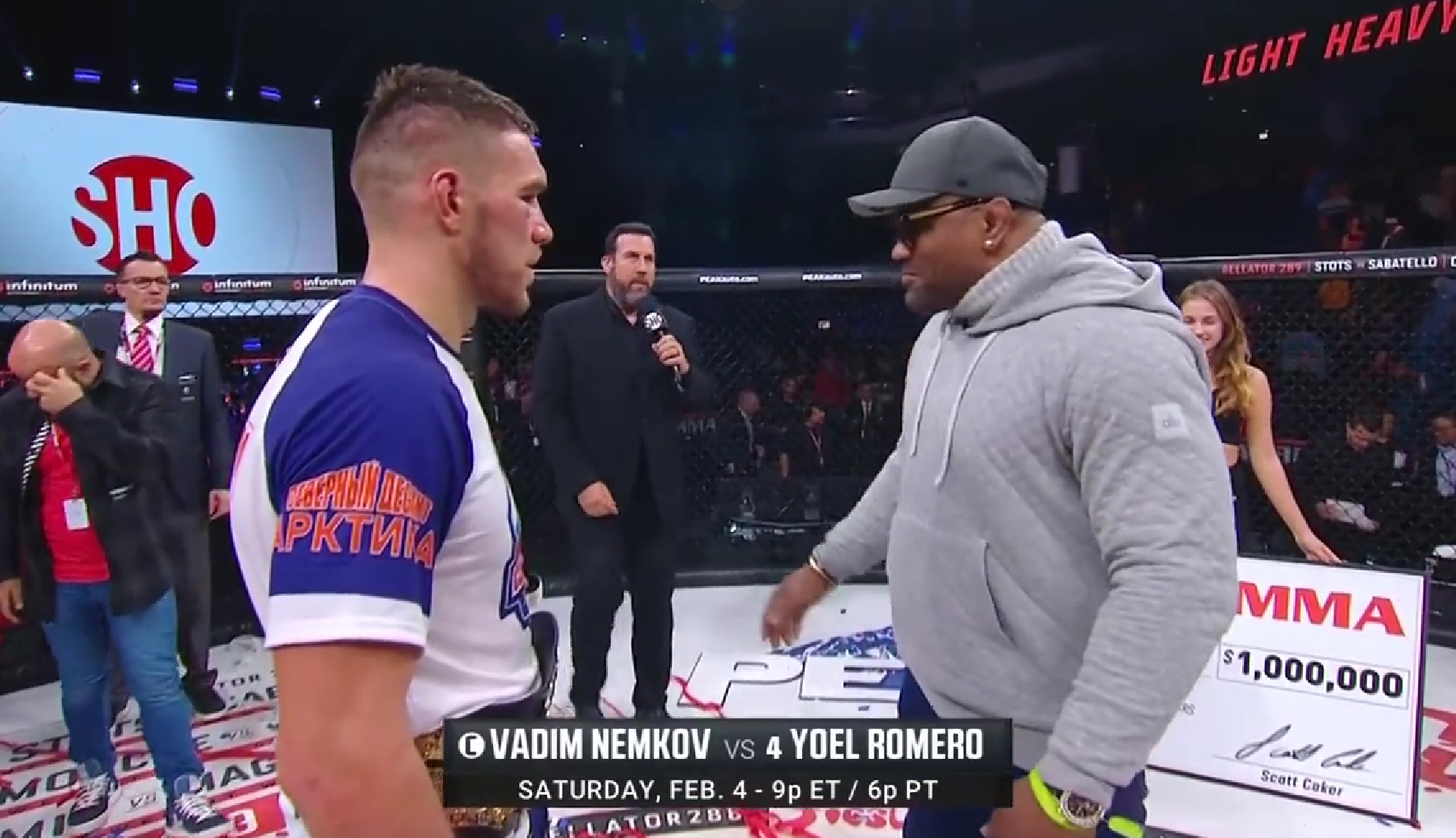 Bellator 297 Vadim Nemkov: "Yoel Romero có suất tranh đai không vì thành tích tốt"