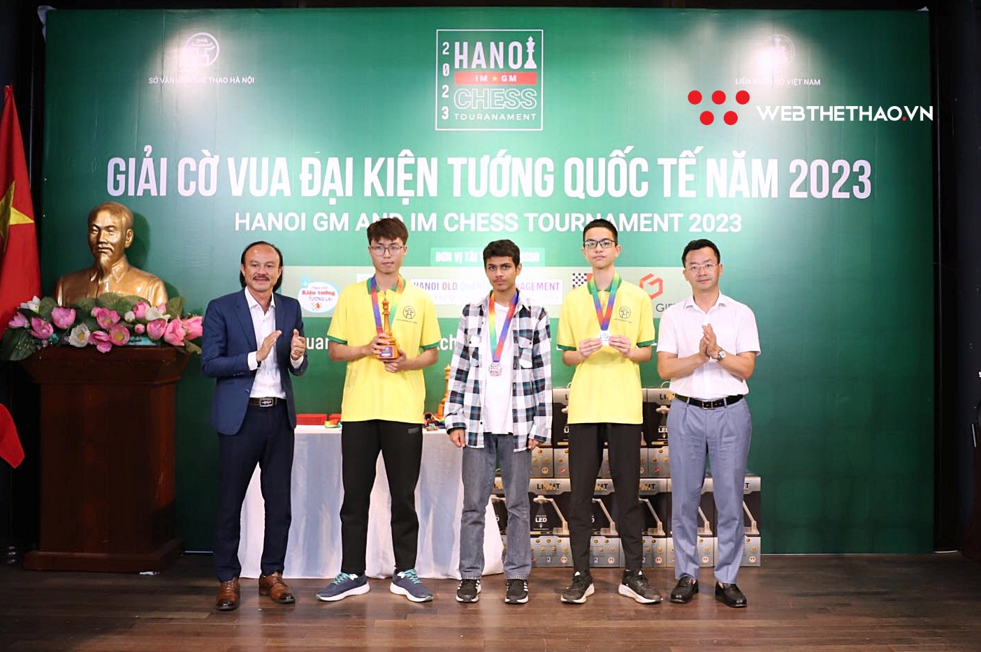 Kỳ thủ Việt Nam vô địch bảng kiện tướng FIDE ở Giải cờ vua quốc tế Hà Nội năm 2023