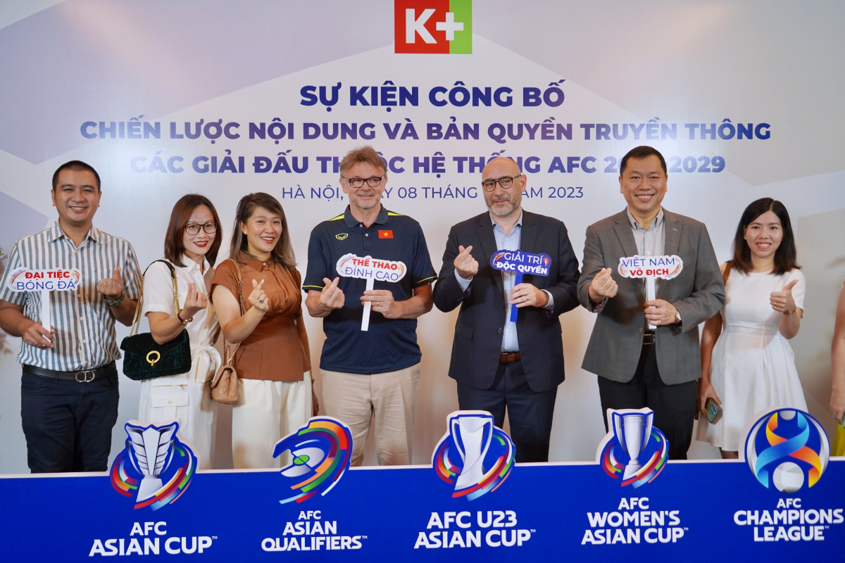 K+ sở hữu độc quyền các giải đấu của AFC