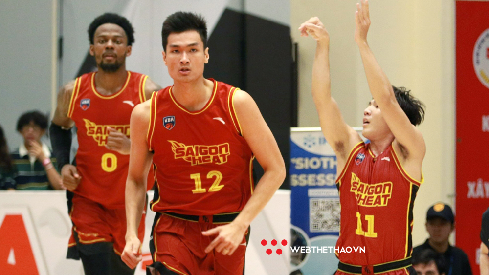 Võ Kim Bản cùng Saigon Heat quân bình kỷ lục 3 điểm, nối dài mạch bất bại ở VBA 2023